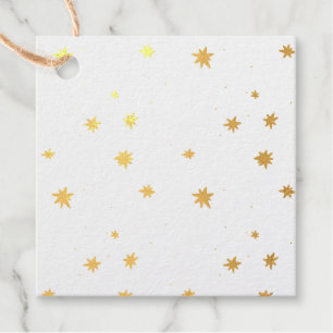 twinkle stars with evergreen favour tags