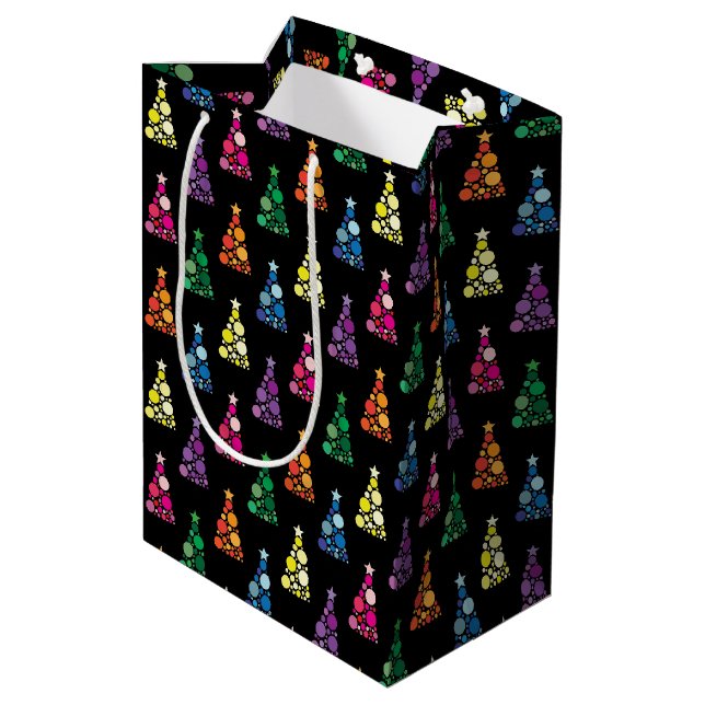 Twinkle Trees Medium Gift Bag (Back Angled)