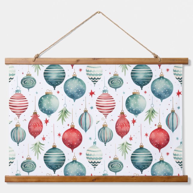 Twinkle Treetop Treasures Christmas Hanging Tapestry (Front)