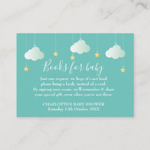 Twinkle Twinkle  Book Request Baby Shower Enclosure Card