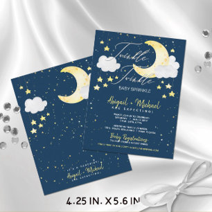 Twinkle Twinkle Budget Baby Shower Invite Postcard