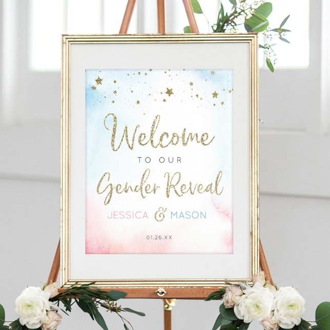 Twinkle Twinkle Gender Reveal Welcome Sign (Creator Uploaded)