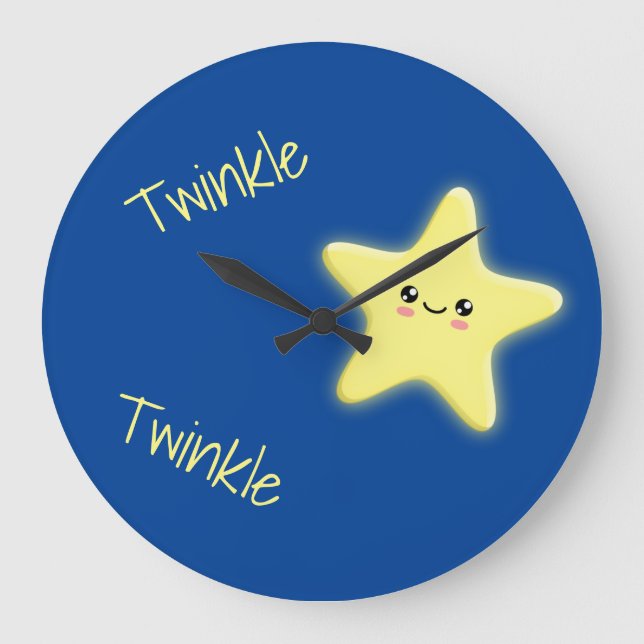 Twinkle Twinkle Large Clock (Front)