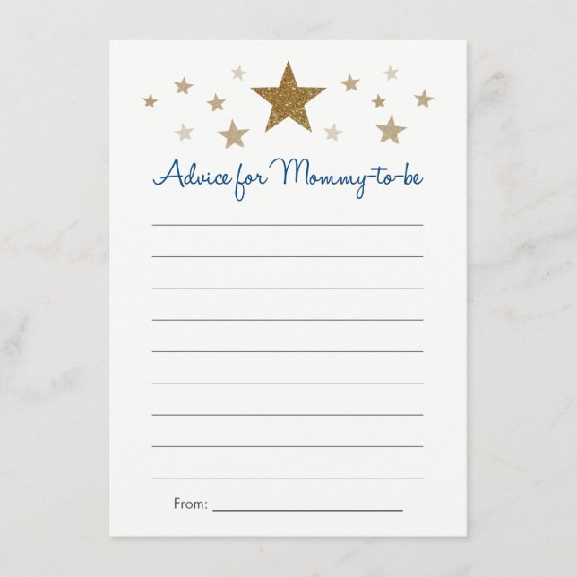 Twinkle Twinkle Little Advice Cards (Front)
