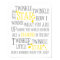 TWINKLE TWINKLE LITTLE STAR-8X10 ART PRINT-YELLOW