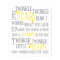 TWINKLE TWINKLE LITTLE STAR-8X10 ART PRINT-YELLOW