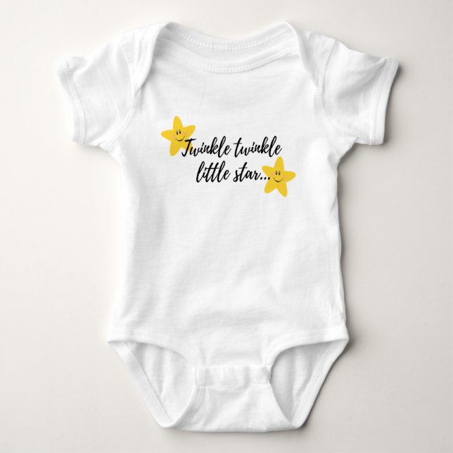 Twinkle Twinkle Little Star Baby Bodysuit (Front)