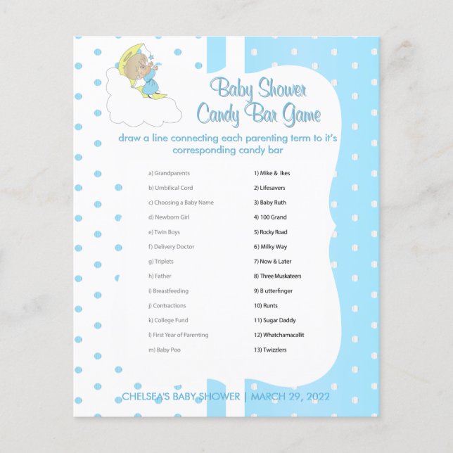 Twinkle, Twinkle Little Star -  Baby Boy - Game Flyer (Front)