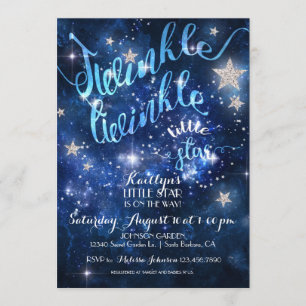 Twinkle Twinkle Little Star Baby Shower Invitation