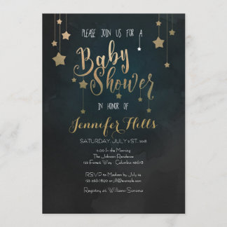 Twinkle Twinkle Little Star Baby Shower Invitation