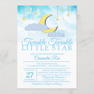 TWINKLE TWINKLE LITTLE STAR - BABY SHOWER INVITATION