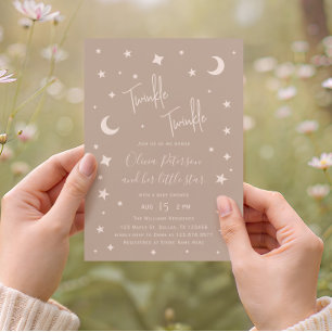 Twinkle Twinkle Little Star Baby Shower Invitation