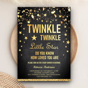Twinkle Twinkle Little Star Baby Shower Invitation