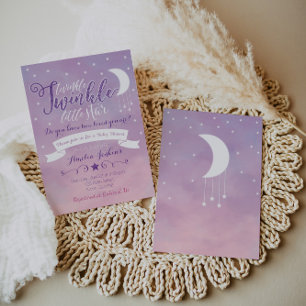 Twinkle Twinkle Little Star Baby Shower Invitation