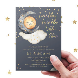 Twinkle Twinkle Little Star Baby Shower Invitation