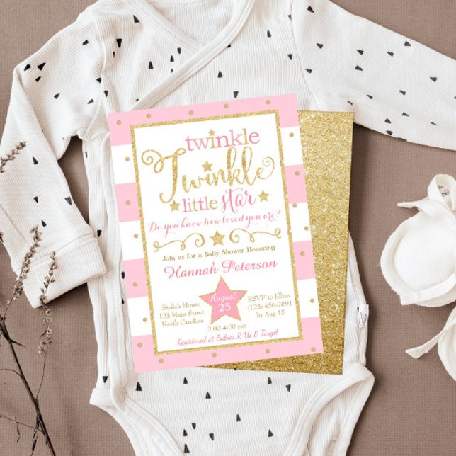 Twinkle Twinkle Little Star Baby Shower Invitation (Creator Uploaded)
