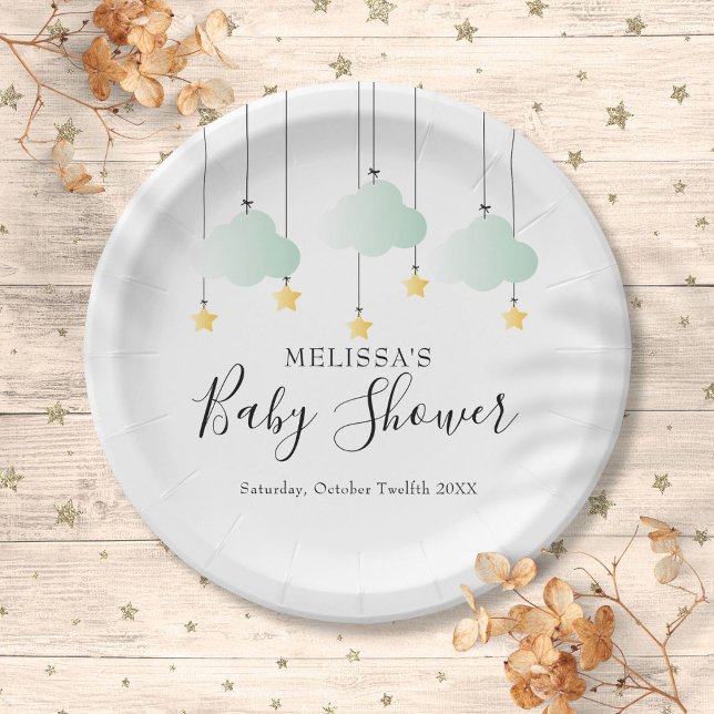 Twinkle Twinkle Little Star Baby Shower Paper Plate (Twinkle Twinkle Little Star Baby Shower Paper Plates)