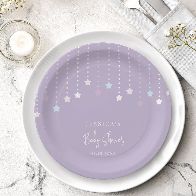 Twinkle Twinkle Little Star Baby Shower  Paper Plate (Creator Uploaded)