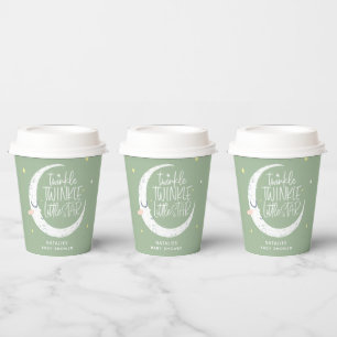 Twinkle, twinkle little star baby shower party pap paper cups