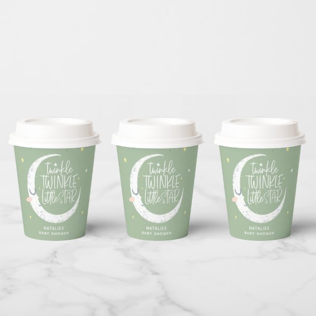 Twinkle, twinkle little star baby shower party pap paper cups (Multi)