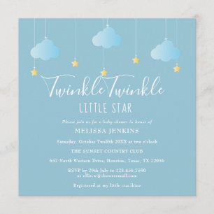 Twinkle Twinkle Little Star Baby shower / Sprinkle Invitation