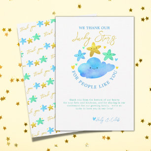 Twinkle Twinkle Little Star Baby Shower Thank You Card