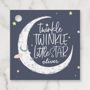 Twinkle, twinkle little star birthday party tag