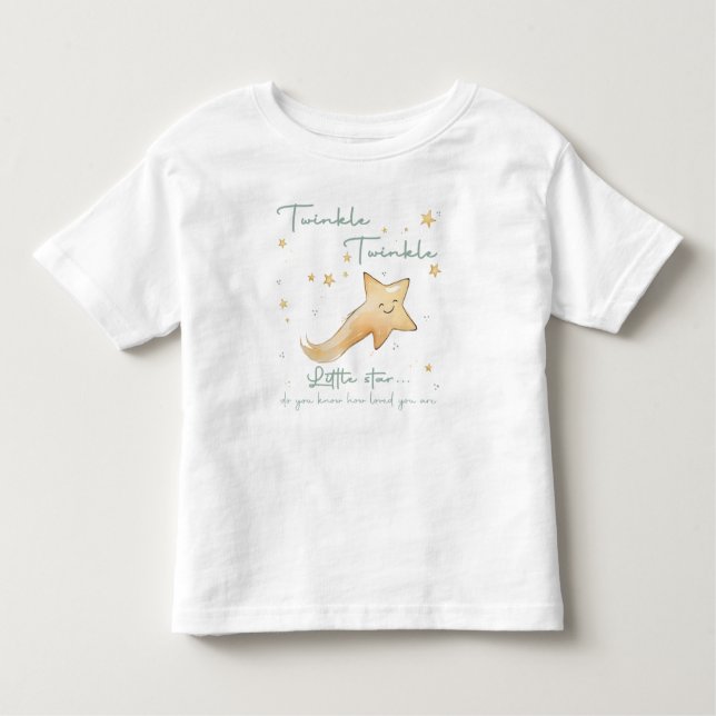 Twinkle Twinkle Little Star Boho Autumn Personaliz Toddler T-Shirt (Front)
