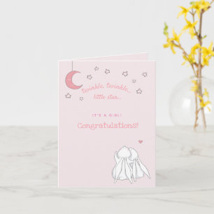Twinkle twinkle little star - Congratulations Baby Card