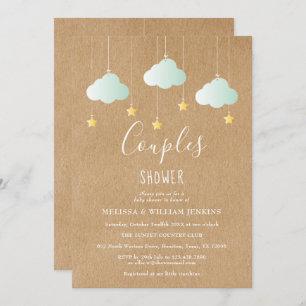 Twinkle Twinkle Little Star Couples Baby Shower Invitation