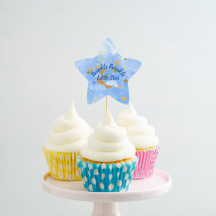 Twinkle Twinkle Little Star Cupcake Toppers Sticker