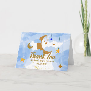 Twinkle twinkle little star custom photo thank you card