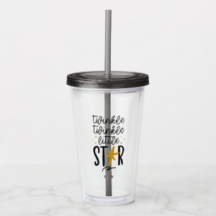 Twinkle Twinkle Little Star Doodle Acrylic Tumbler