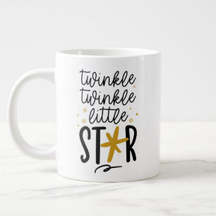 Twinkle Twinkle Little Star Doodle Large Coffee Mug