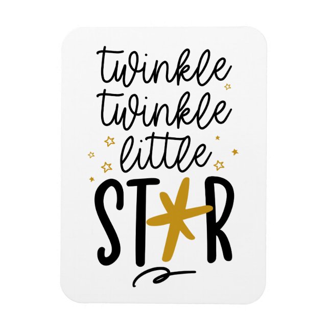 Twinkle Twinkle Little Star Doodle Magnet (Vertical)