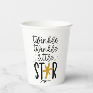Twinkle Twinkle Little Star Doodle Paper Cups