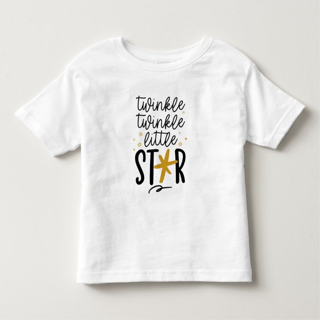 Twinkle Twinkle Little Star Doodle Toddler T-Shirt (Front)