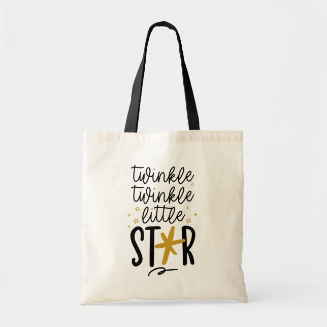 Twinkle Twinkle Little Star Doodle Tote Bag (Front)