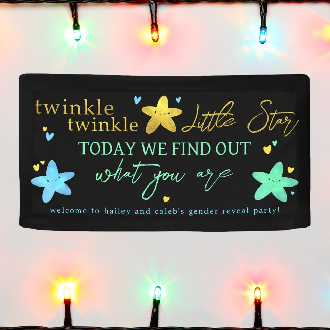 Twinkle Twinkle Little Star Gender Reveal Banner (Creator Uploaded)