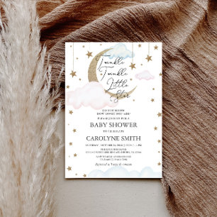  Twinkle Twinkle Little Star Gender Reveal Party Invitation