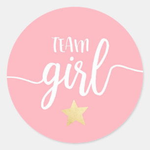 Twinkle Twinkle Little Star Gender Reveal Shower Classic Round Sticker