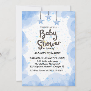 twinkle twinkle little star invitation