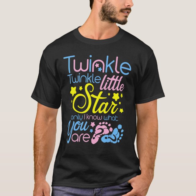 Twinkle Twinkle Little Star Only I Know Gender Kee T-Shirt (Front)
