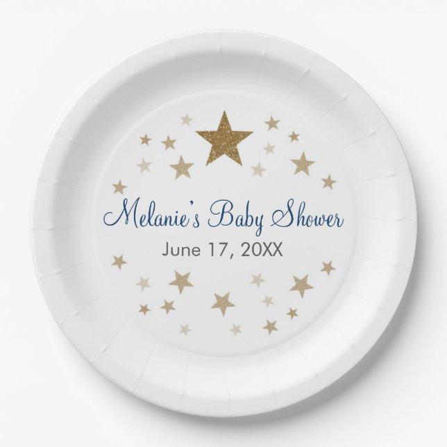 Twinkle Twinkle Little Star Paper Plates (Front)