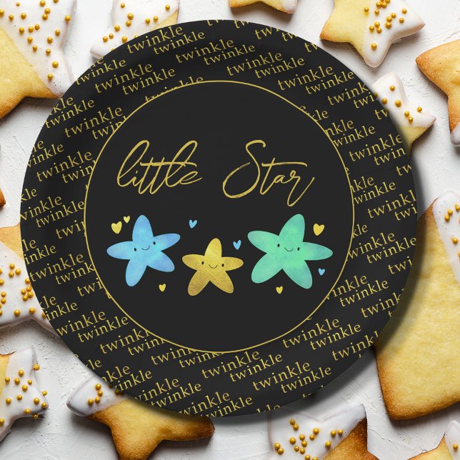 Twinkle Twinkle Little Star Party Paper Plate (Creator Uploaded)