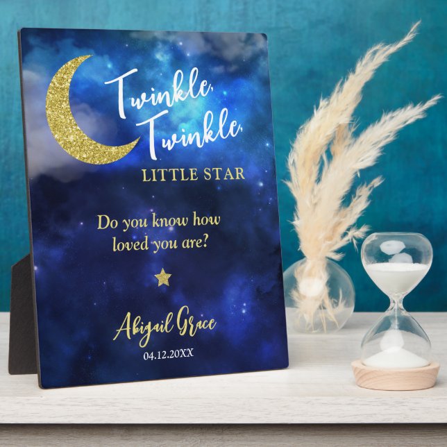 Twinkle Twinkle Little Star Plaque (Side)