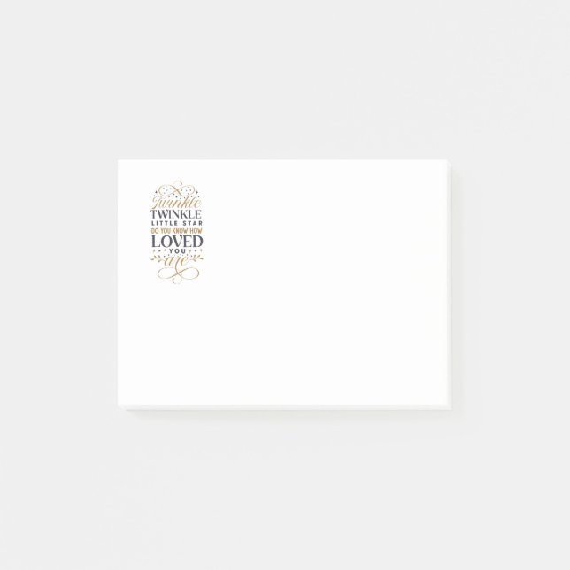 Twinkle Twinkle Little Star Post-it Notes (Front)