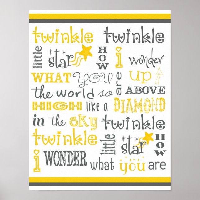 Twinkle Twinkle Little Star Poster (Front)