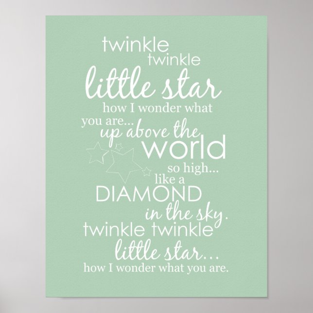Twinkle Twinkle Little Star Poster (Front)