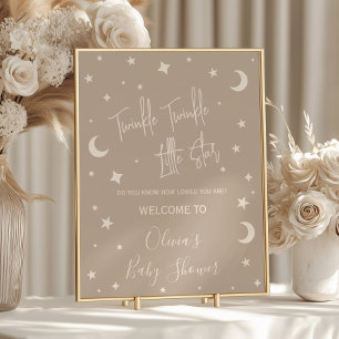 Twinkle Twinkle Little Star Shower Welcome Sign